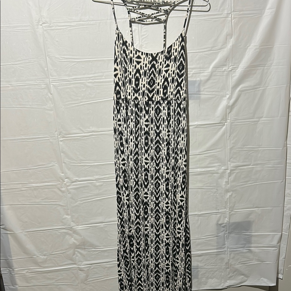 Volcom Black and White Spaghetti Strap Sundress